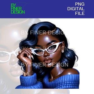 Finer En Blu | Zeta PNG | Digital Download