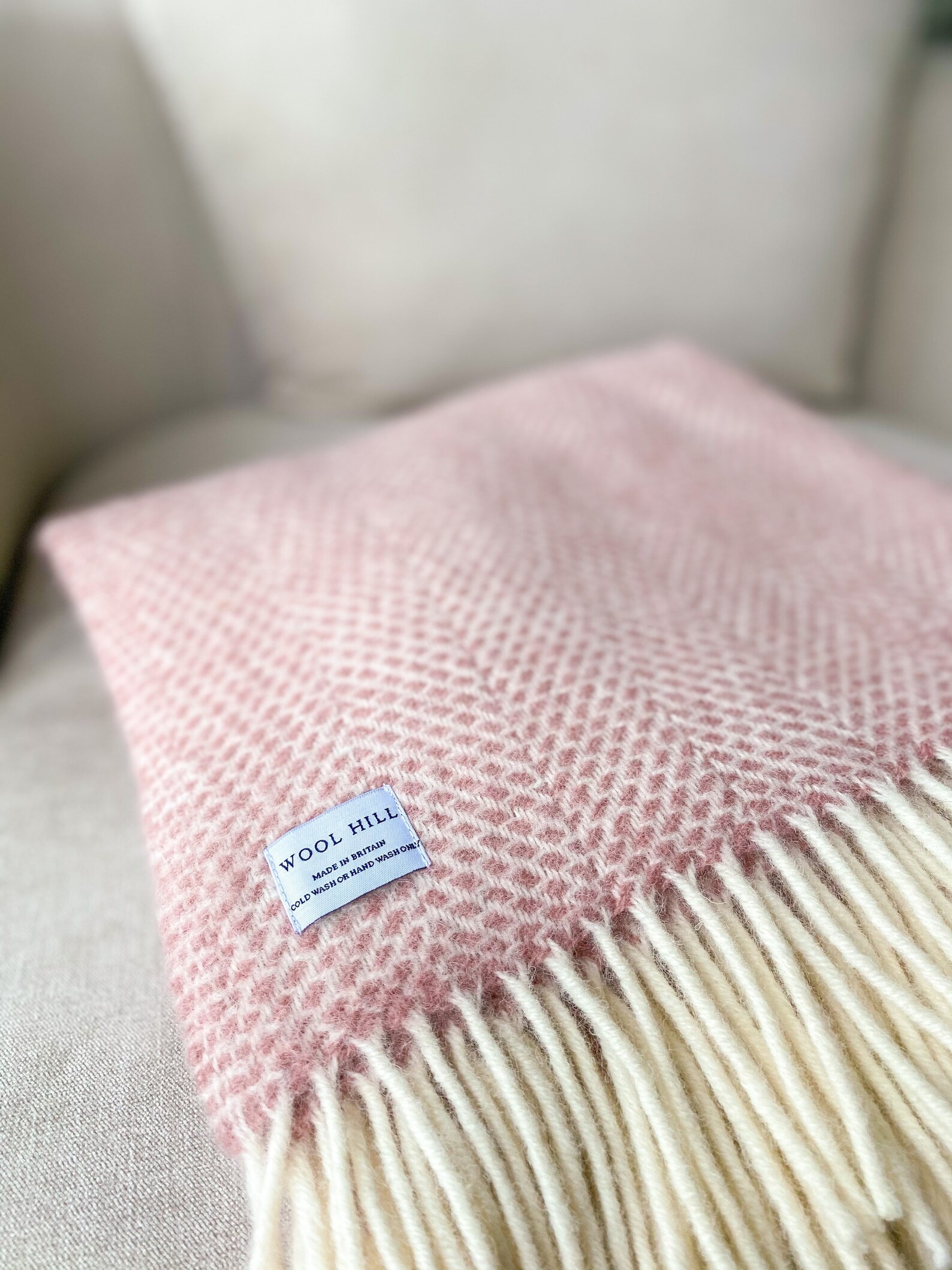 Oatmeal Blanket Large Pure New Wool Throw British Blanket Etsy