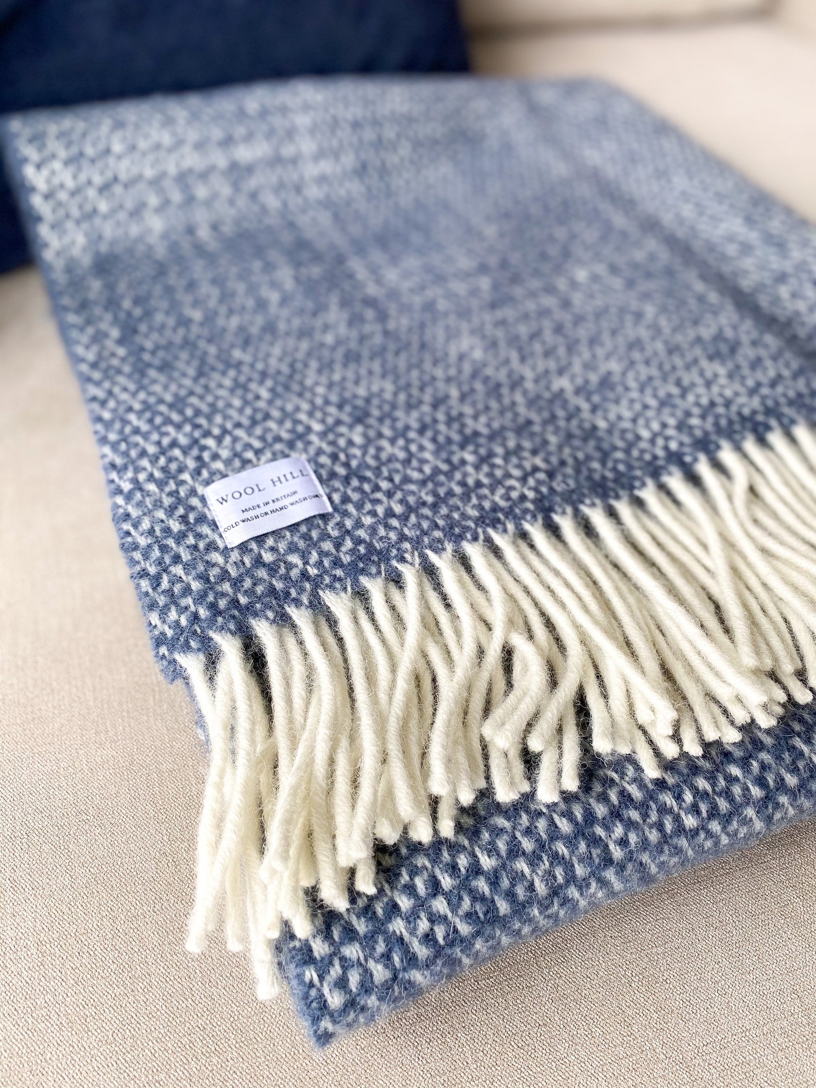 Pure New Wool Throw Blanket British Blanket Made in the UK Etsy UK