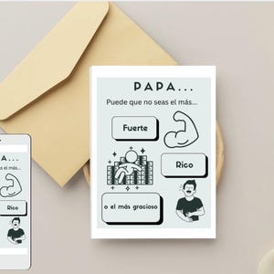 Father’s Day Card – Feliz Día del Padre – Custom Printable Card for Papá, Papi, or Abuelo