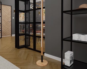 Modern minimalist wooden floor lamp