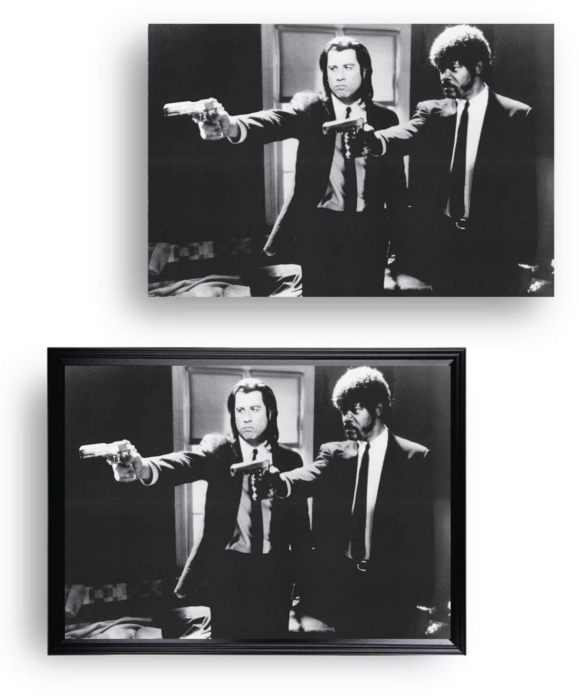 Pulp Fiction Black & White Promo Photo/poster 12 X 18 Vincent and Jules Etsy