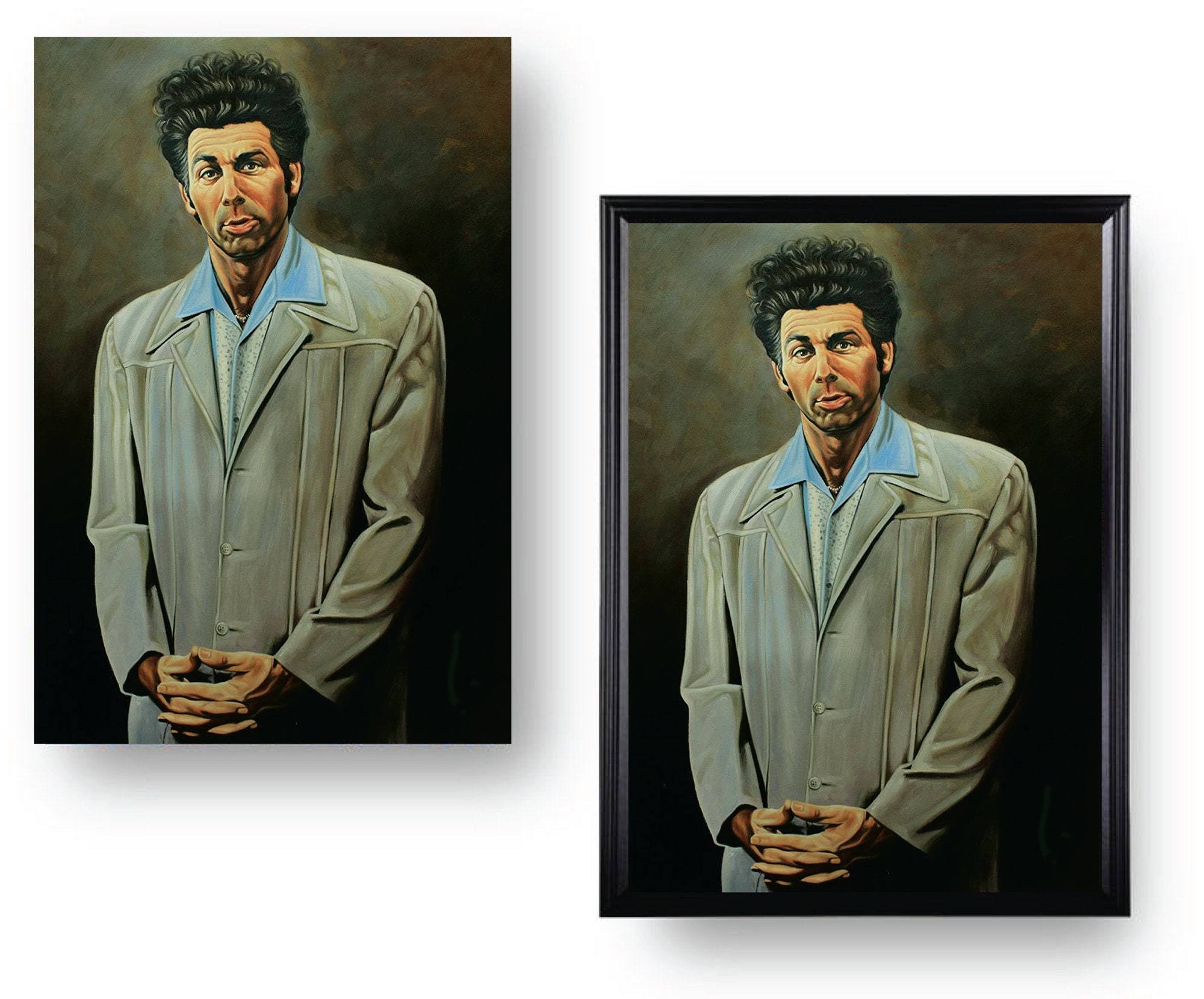 Seinfeld the Kramer Painting Large Heavy Print Etsy