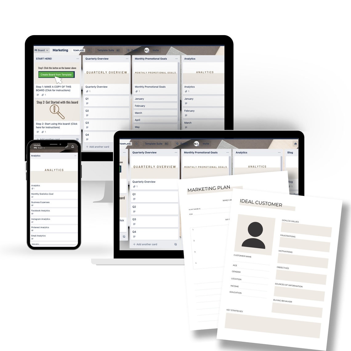 Marketing Trello Template Business Plan Business Planner