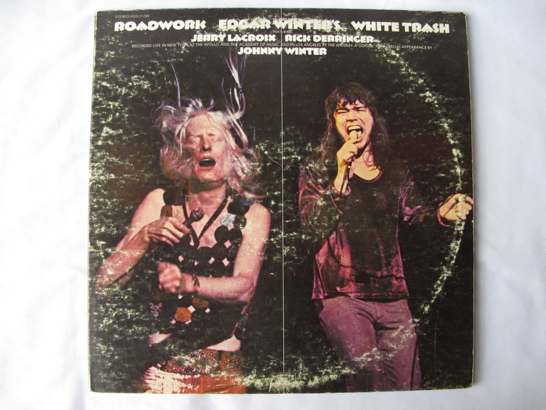 Edgar Winters White Trash Roadwork 12 Black Vinyl Double Live Album
