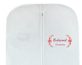 Personalized Wedding Dress Bag Personalised Wedding Gown Cover Bag Dress Storage Garment bag