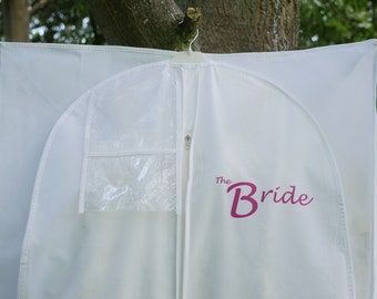 WEDCOVA UK Personalised Wedding Dress Bag Breathable Bridal | Etsy