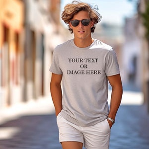Personalized T-shirt Your Text Logo Photo Printed Top Custom T-shirt Party Cotton image 8
