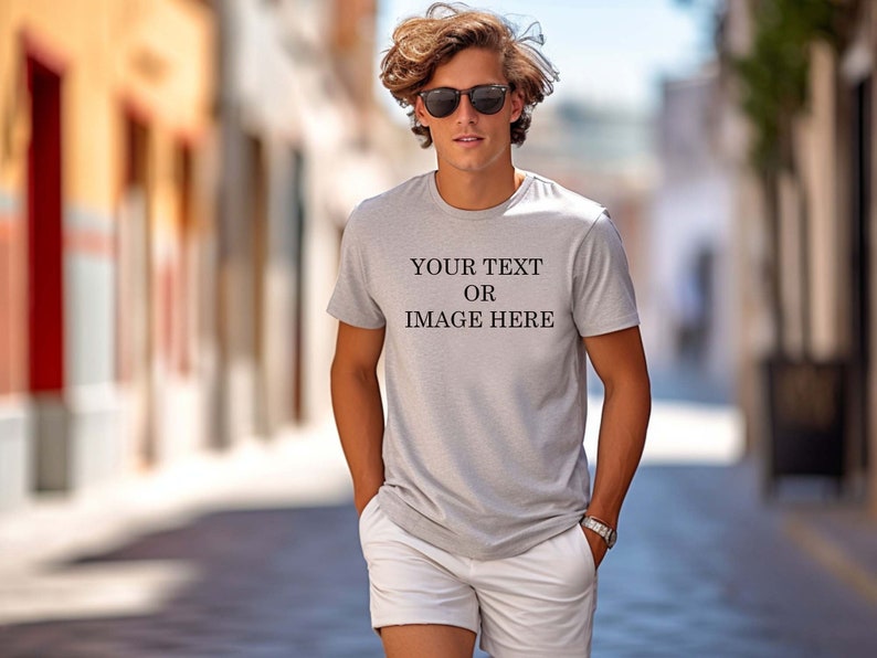 Personalized T-shirt Your Text Logo Photo Printed Top Custom T-shirt Party Cotton image 8