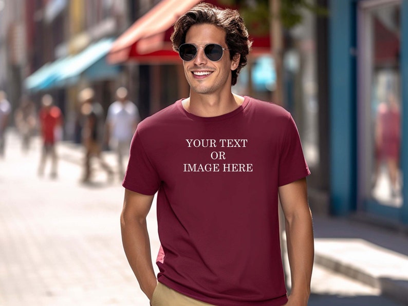 Personalized T-shirt Your Text Logo Photo Printed Top Custom T-shirt Party Cotton image 6