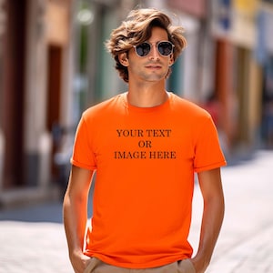 Personalized T-shirt Your Text Logo Photo Printed Top Custom T-shirt Party Cotton image 4