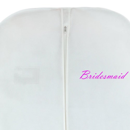WEDCOVA UK Personalized Wedding Dress Cover Bag Breathable Etsy UK