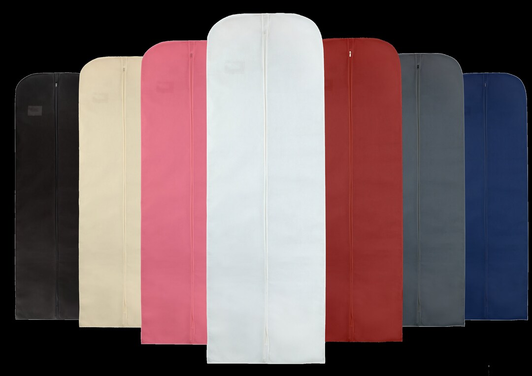 Bridesmaids Dress Cover Bag Zip up Clothes Long Bag Breathable 60 & 72