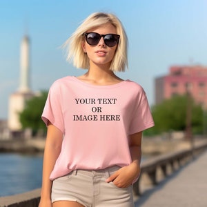 Personalized T-shirt Your Text Logo Photo Printed Top Custom T-shirt Party Cotton image 2