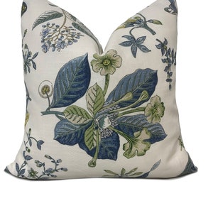 Cowtan and Tout Linnaeus Indigo/Ivory Cushion Cover Pillow Cover Home Interior Deco