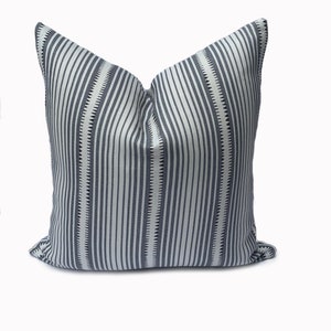Schumacher Moncorvo Cushion Monument Grey Cover Pillow Cover Double Sided