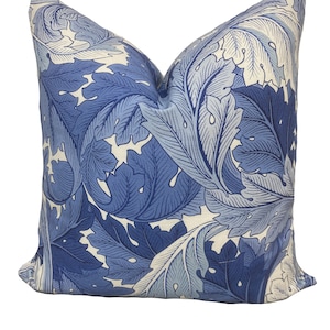William Morris Acanthus Woad Simply Morris Cushion Cover Pillow Cover Home Interior Deco