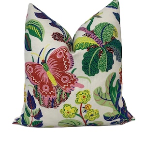 Schumacher Exotic Butterfly Spring Cushion Cover Pillow Cover Double Sided
