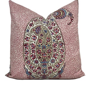Soane Great Britain - Paisley Parrot - Jewel- Cotton Poplin - Cushion Cover Pillow Cover Double Sided