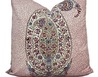 Soane Great Britain - Paisley Parrot - Jewel- Cotton Poplin - Cushion Cover Pillow Cover Double Sided