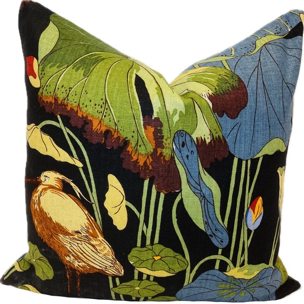 G.P & J Baker Nympheus Teal and Green Double Sided Cushion Cover Pillow Cover