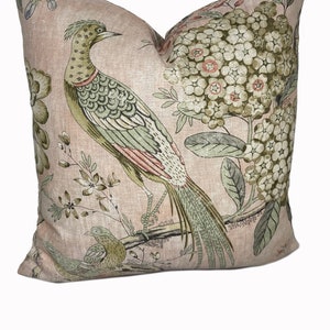 Thibaut Villeneuve Anna French Manor collection Blush Double Sided Cushion Cover Pillow cover