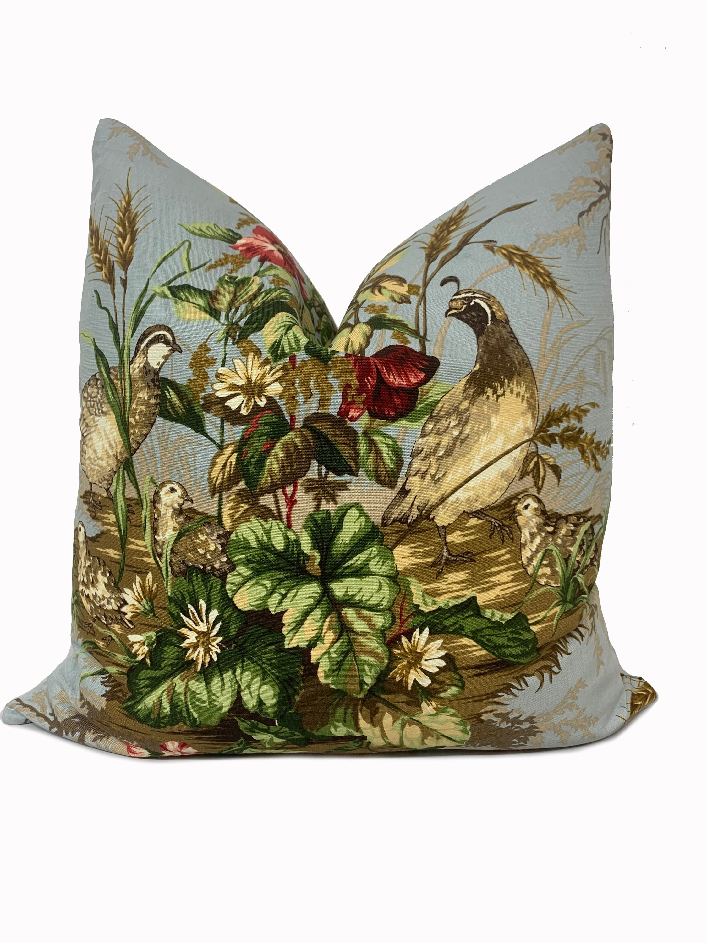 Scalamandre Edwins Covey Blue Cushion Cover Pillow Cover Etsy