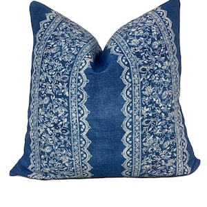 Lisa Fine Cambay Stripe Indian Ocean Cushion Cover Pillow Cover Double Sided