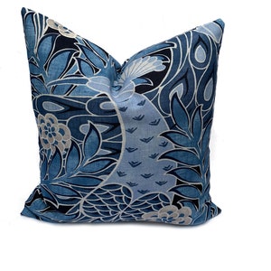 Thibaut Desmond Paramount Collection Cushion Cover Pillow Cover Double Sided Blue