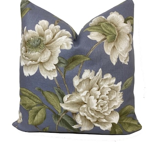 Colefax and Fowler Giselle Navy Classic Prints II Collection Cushion Cover Pillow Cover Double Sided