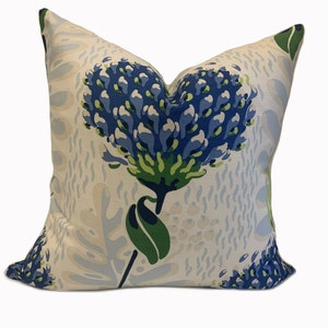 Thibaut Tiverton Celon Collection Blue Cushion Cover Pillow Cover Double Sided