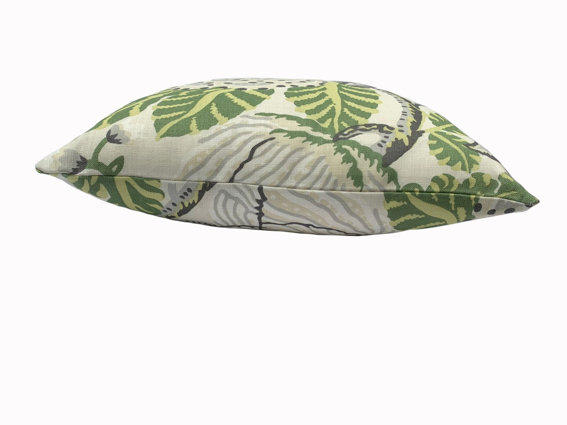 Thibaut Mitford Green and White Paramount Collection Cushion Etsy