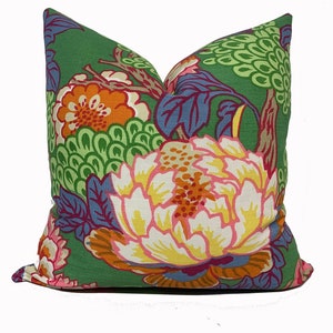 Thibaut Honshu Dynasty Collection Cushion Cover Pillow Cover Double Sided Green