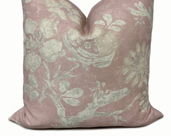 Thibaut CLAUDETTE Heritage Collection Blush Coussin Housse Housse d’oreiller Double Face