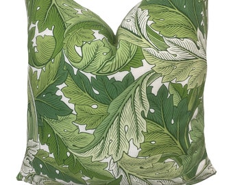 William Morris Acanthus Leaf Green Simply Morris Cushion Cover Pillow Cover Home Interior Deco