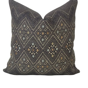 Thibaut High Plains Mesa Collection Black Cushion Cover Pillow Cover Double Sided