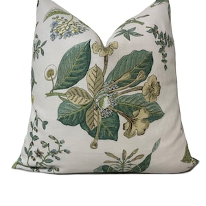 Cowtan and Tout Linnaeus Emerald/Ivory Cushion Cover Pillow Cover Home Interior Deco