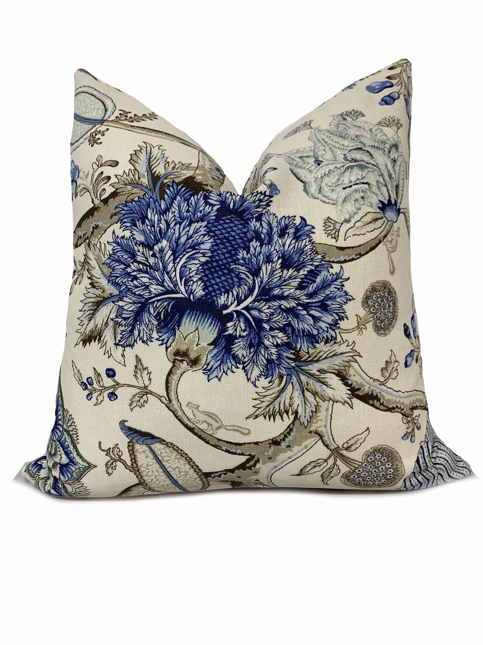 Scalamandre Pondicherry Delft Cushion Cover Pillow Cover Etsy