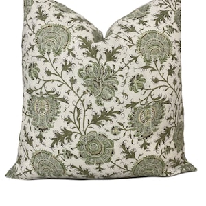 Lee Jofa Indiennes Floral Ivy Kissenbezug Kissenbezug Doppelseitig