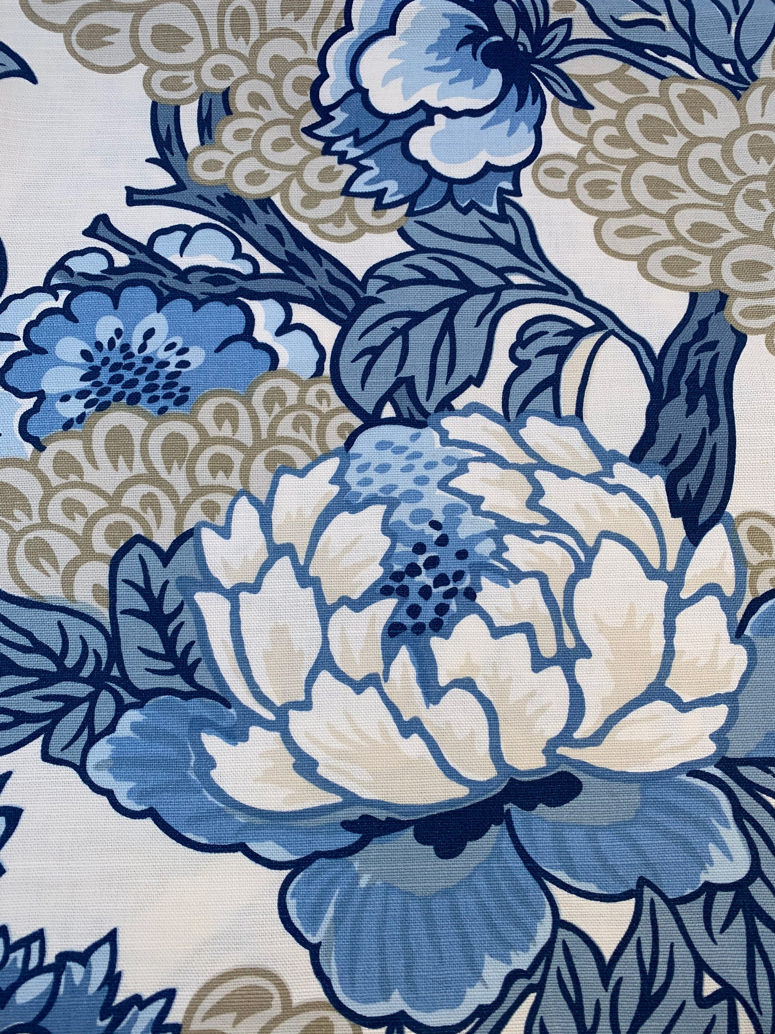 Thibaut Honshu Blue and Biege Dynasty Collection Cushion Cover Etsy