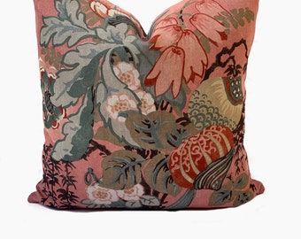 Thibaut Fairbanks Savoy Collection Anna French Salmon Cushion Cover Pillow Cover