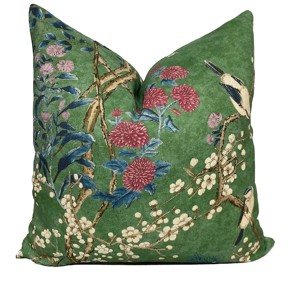 Thibaut Katsura Emerald Green Grand Palace Collection Cushion Cover Pillow Cover Double Sided