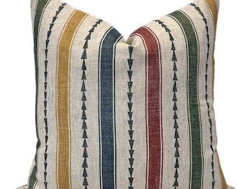Beata Heuman Farao Stripe Pillow Len Cover Double Sided