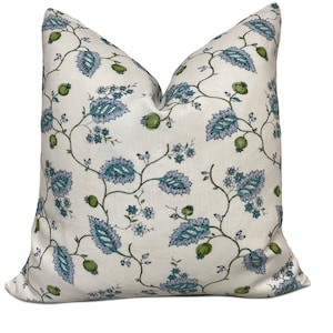 Schumacher MARYAM VINE Peacock Cushion Cover Pillow Cover Double Sided