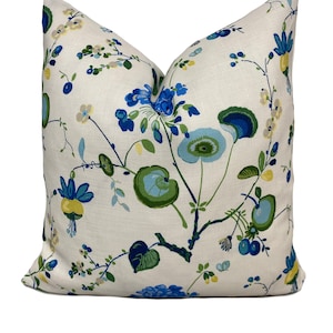 Schumacher Vasily Linen Cushion Cover Pillow Cover Double Sided