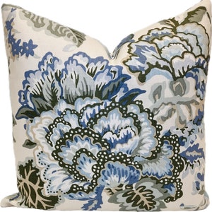 Cowtan and Tout &#39;Palmerston&#39; Blue, Willow Cushion Cover Pillow Cover Double Sided