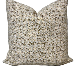 Soane Great Britain - Sophie Coryndon - Wilton Vine - Gold - Cotton Poplin Cushion Cover Pillow Cover Double Sided