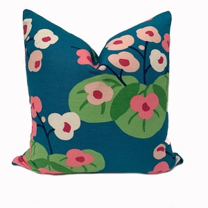 Schumacher Saku Peacock Cushion Cover Pillow Cover Double Sided