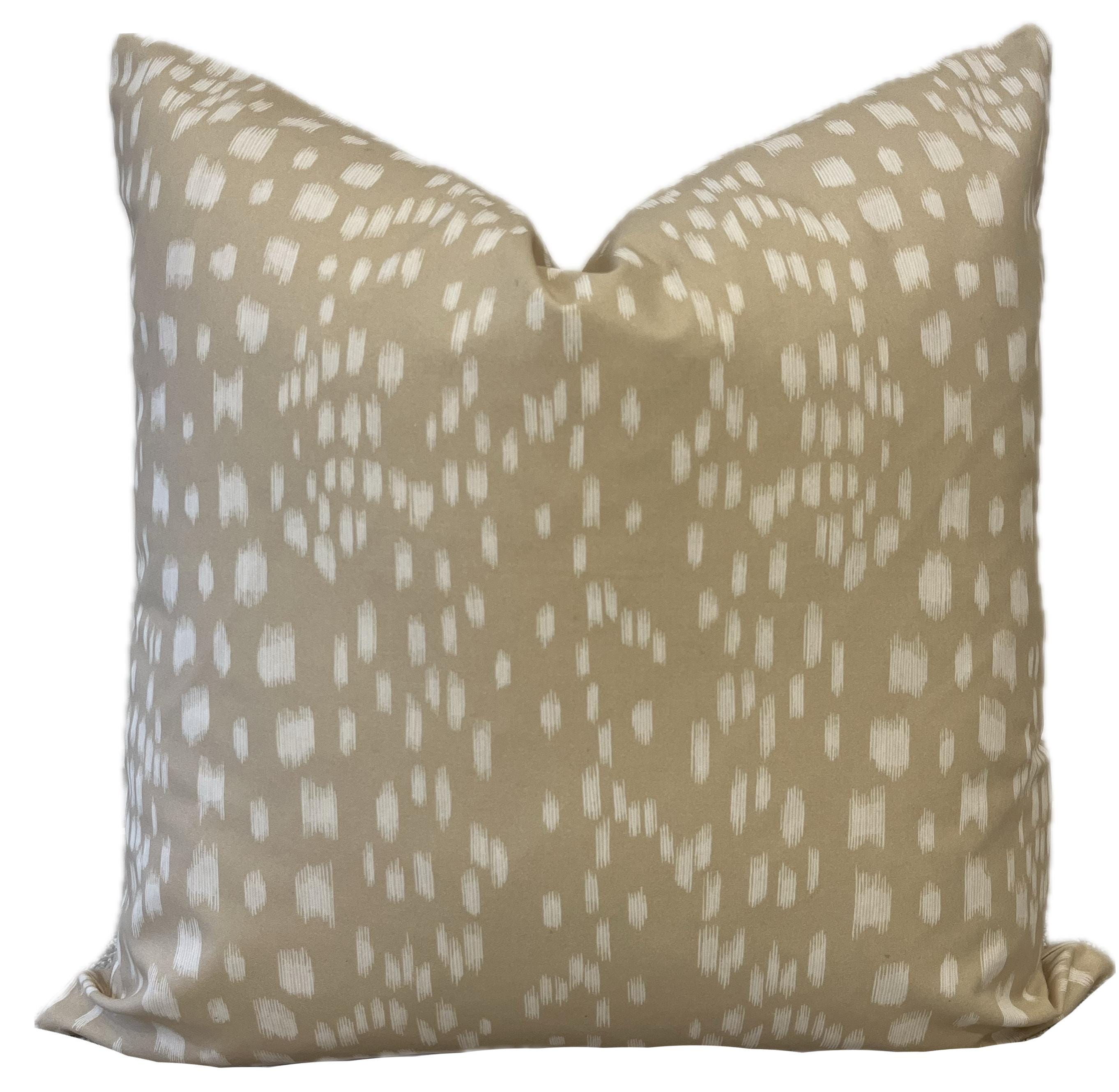 Brunshwig & Fils Les Touches Reverse SAND Cushion Cover Pillow Cover Double Sided