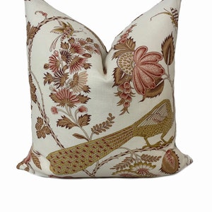 Schumacher CAMPAGNE Signature Collection Rose & Ochre Cushion Cover ...